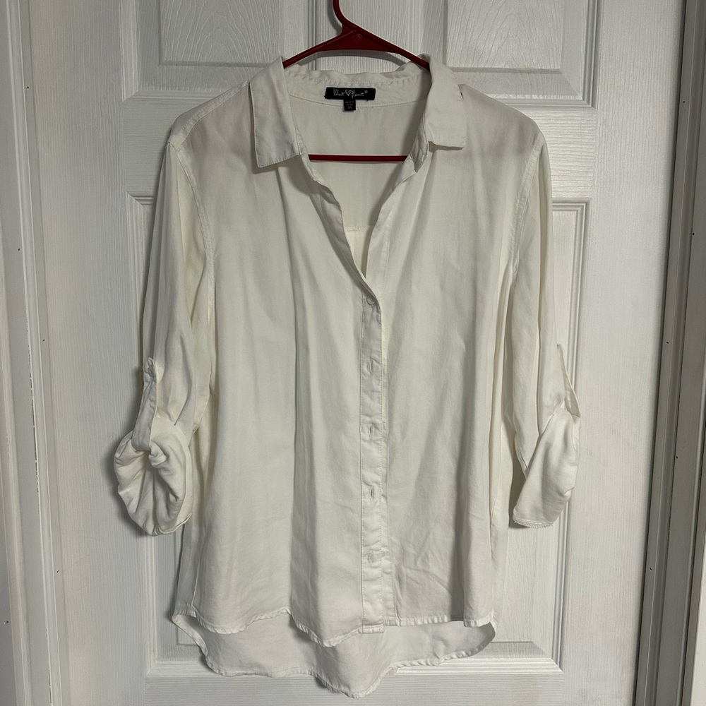 White button down dress shirt